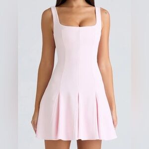 House of CB 'Amelie' Pink Stretch Mini Dress Small Regular Length cup A-C NWOT